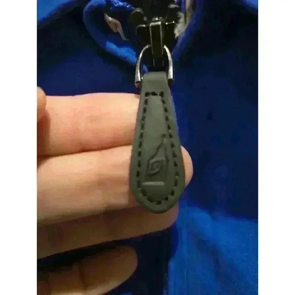 London Fog Men's Blue Windbreaker Golf Jacket Size L Zip Front Gorpcore Casual - Picture 3 of 14